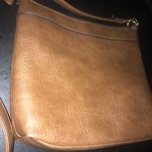 Brown long crossbody super cute